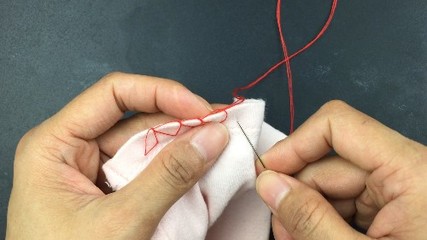 缝补衣服的针法