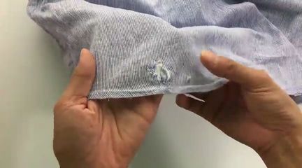 缝补衣服的针法