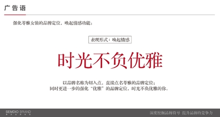 女装品牌广告语