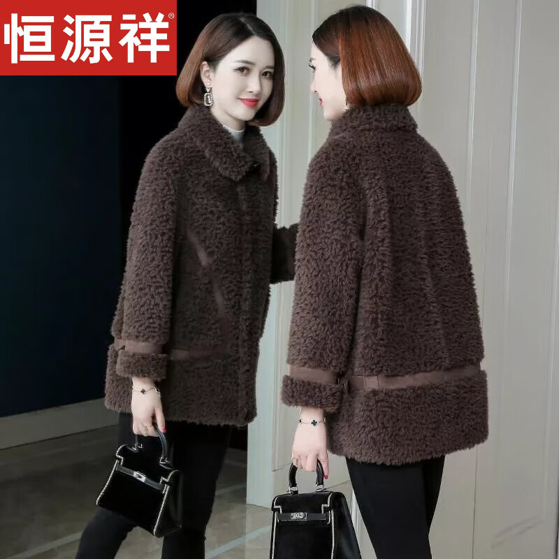 恒源祥羊绒大衣女款