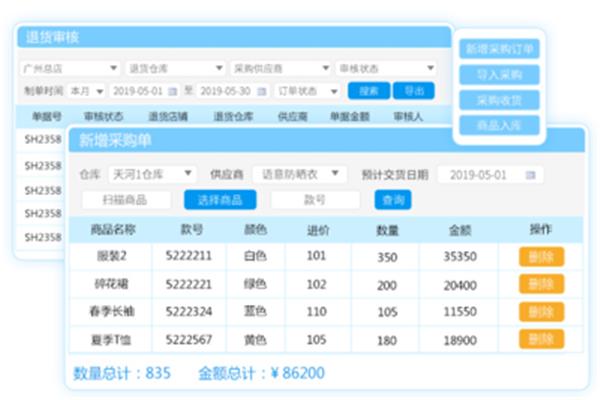 服装店货品管理