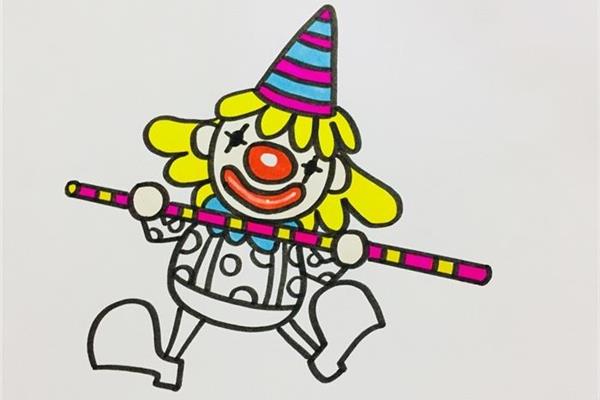 小丑帽子简笔画