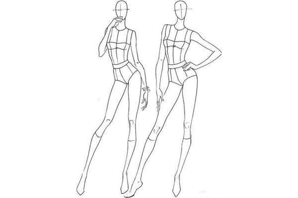 服装效果图模特