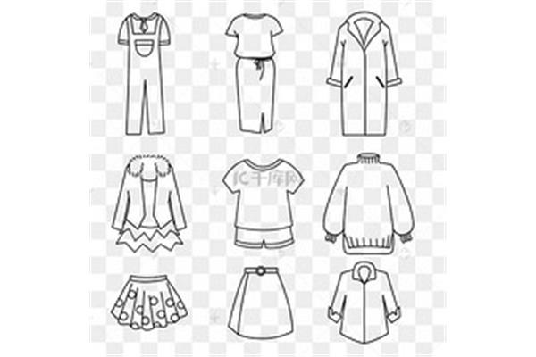 线描衣服
