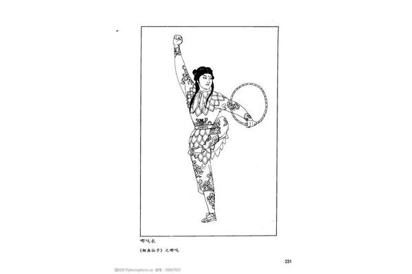 线描衣服