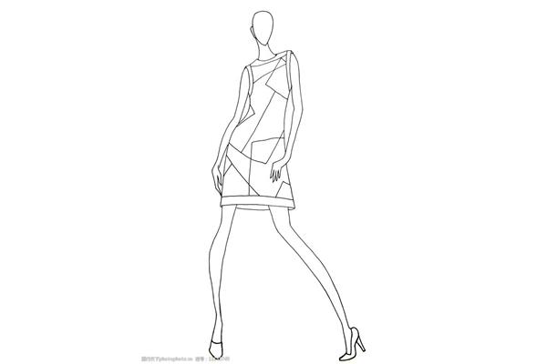 线描衣服