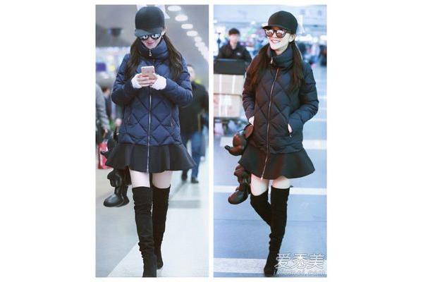 过膝长靴怎么搭配衣服