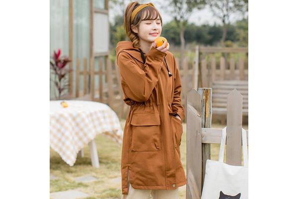 女风衣长款
