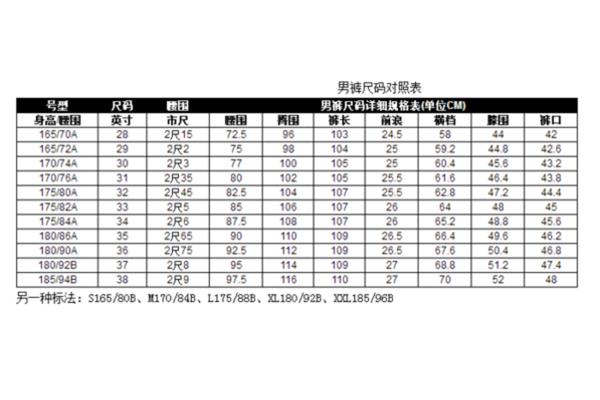 裤子m码