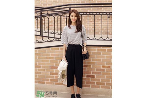 女士阔腿裤配什么上衣