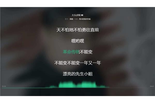 大头皮鞋歌词